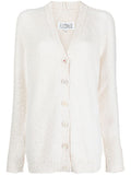 White Cotton blend cardigan 1