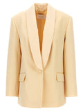 Beige Single Breasted Blazer 1