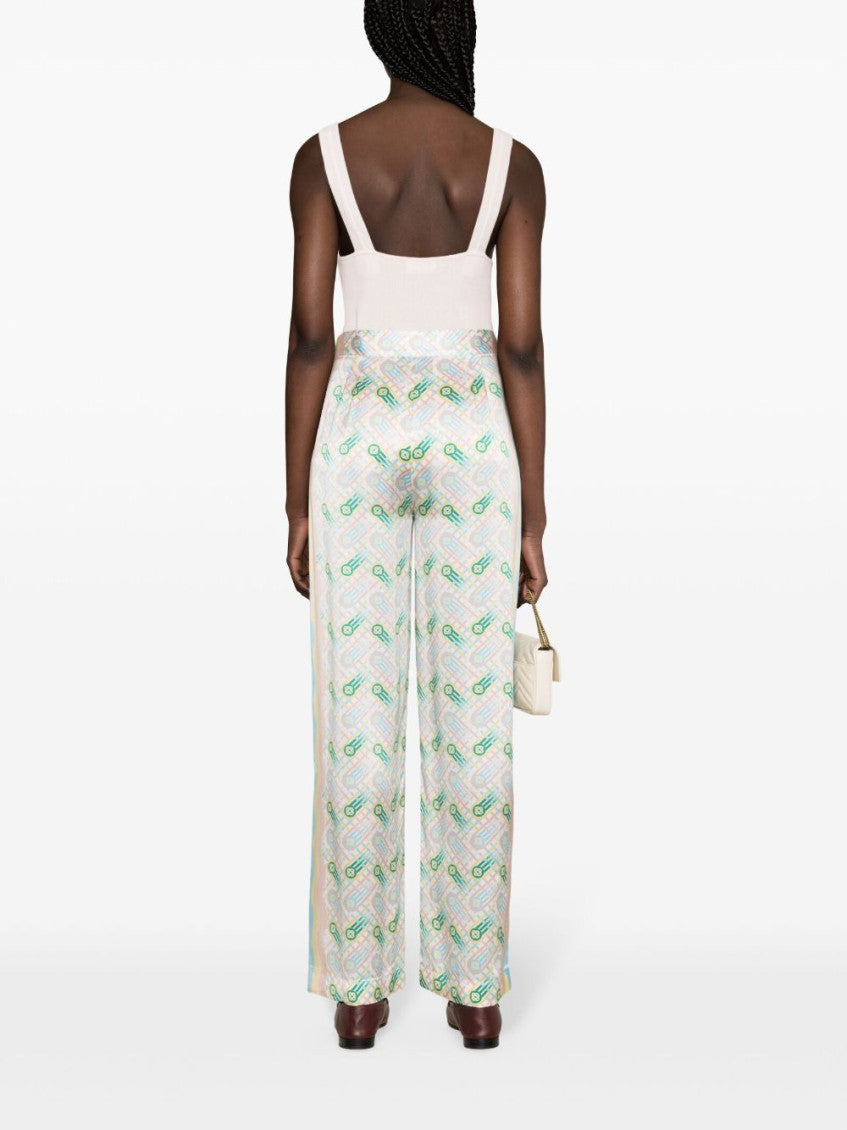 Multi Color Printed Wide Leg Pant 4