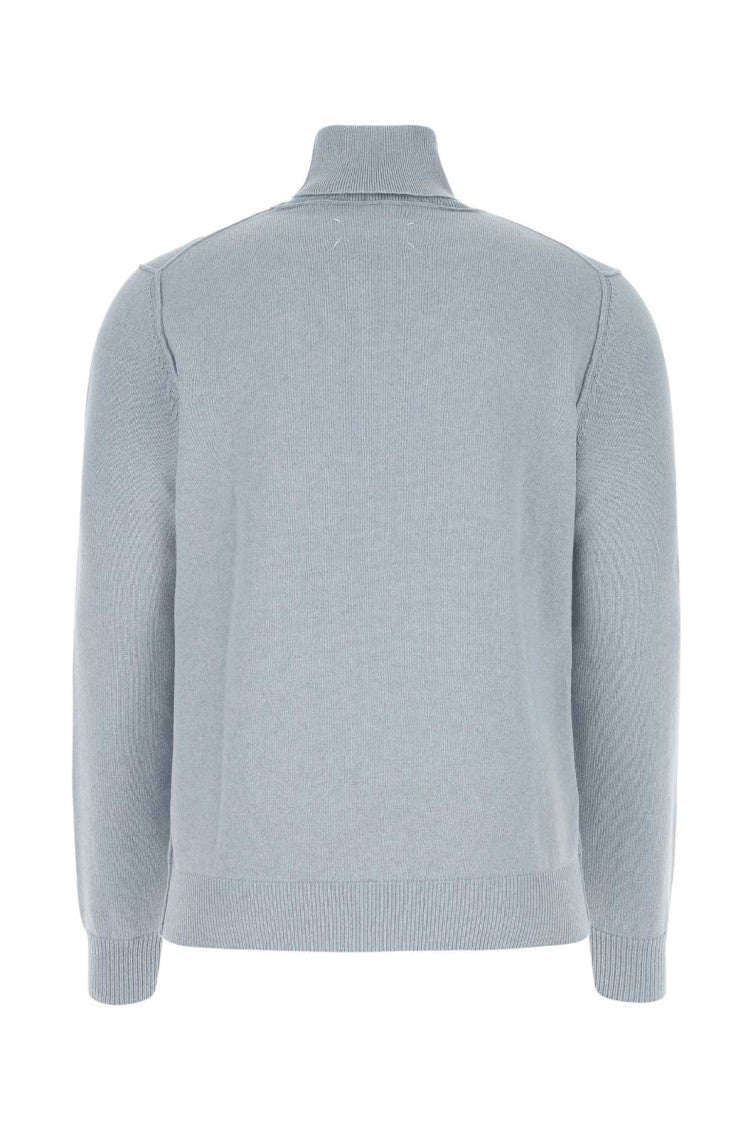 Powder blue cashmere sweater 2