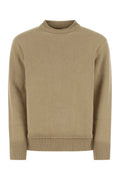 Beige wool blend sweater 1