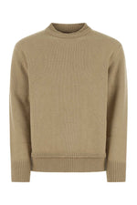 Beige wool blend sweater 1