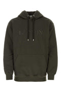 Dark green cotton oversize sweatshirt 1