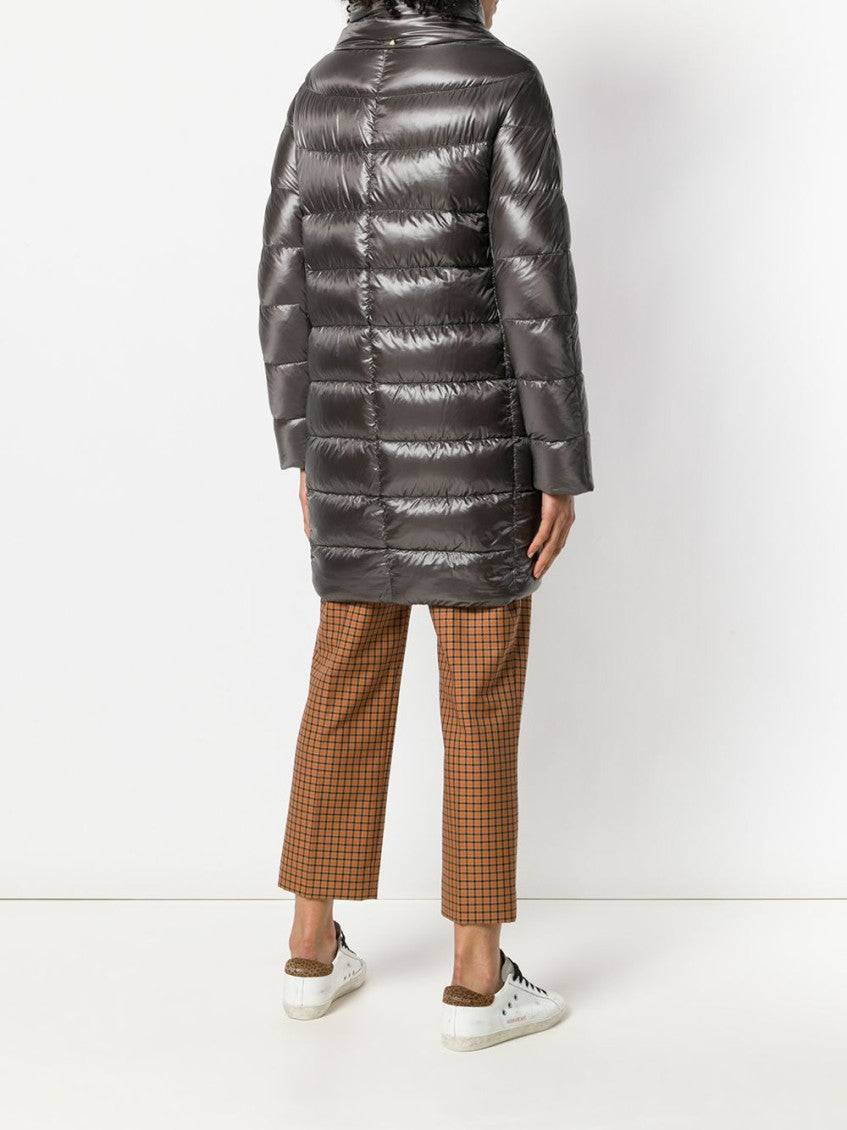 Grey Quilted- Long Jacket 2