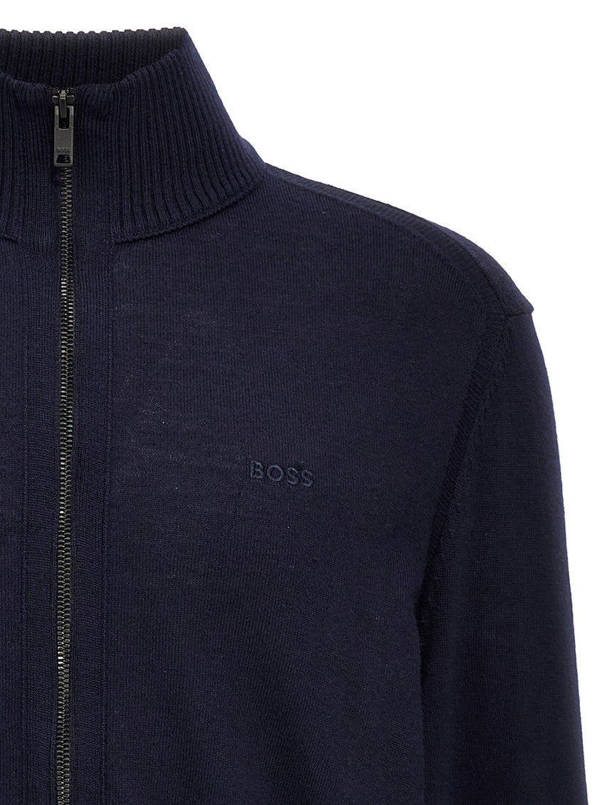 Blue Logo Cardigan 3
