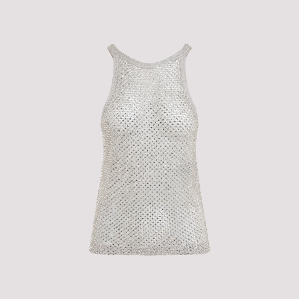 Silver Sleeveless Top 2
