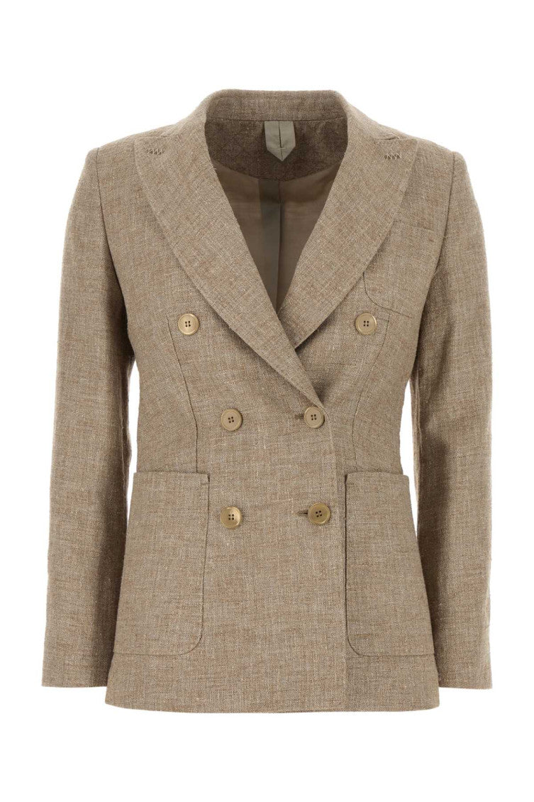 Cappuccino linen blend Targa blazer 1
