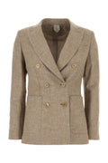 Cappuccino linen blend Targa blazer 1