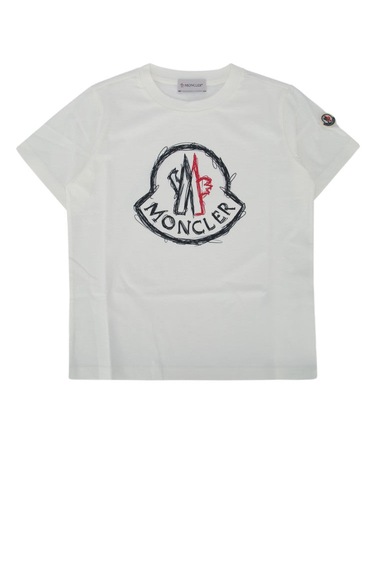 Kids White Logo T-Shirt 1