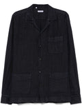 Navy Blue Long Sleeve Overshirt 1