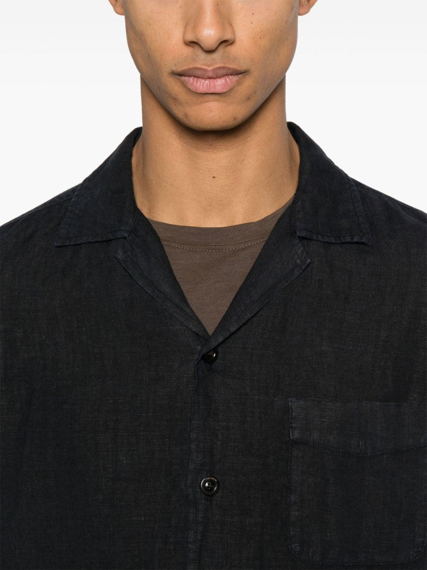 Navy Blue Long Sleeve Overshirt 2