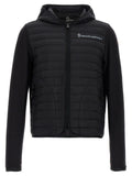 Black Padded Zip Up Hoodie 1