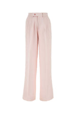 Light pink viscose wide-leg pant 1