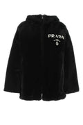 Black reversible fur coat 1