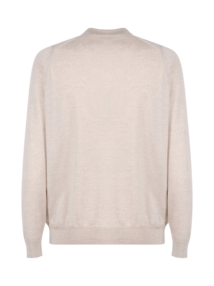 Grey Polo Cardigan Sweater 2