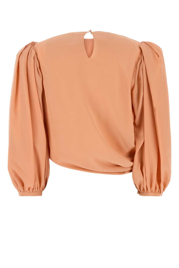 Pink Draped Cropped Top 2