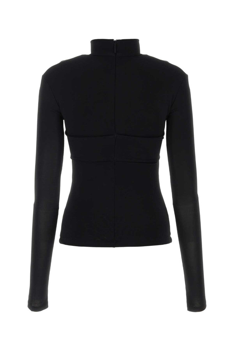 Black stretch viscose top 2