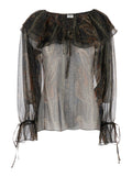 Multicolor Off-Shoulder Blouse 1