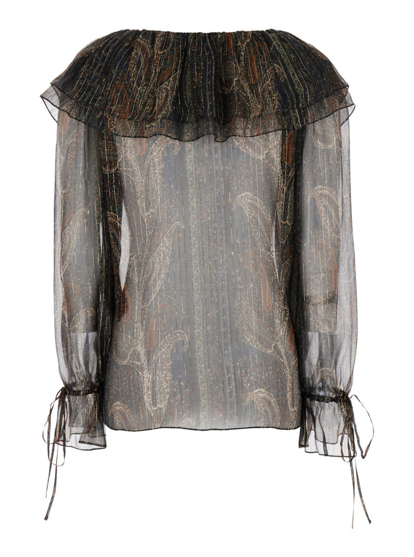 Multicolor Off-Shoulder Blouse 2