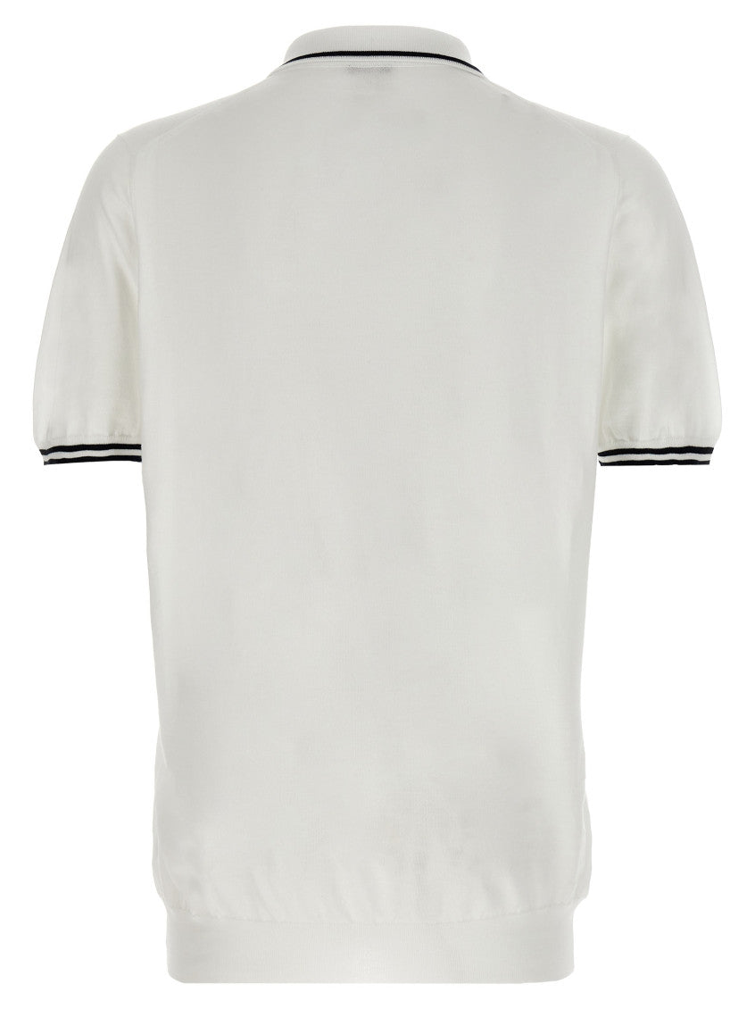 White Logo Polo 2