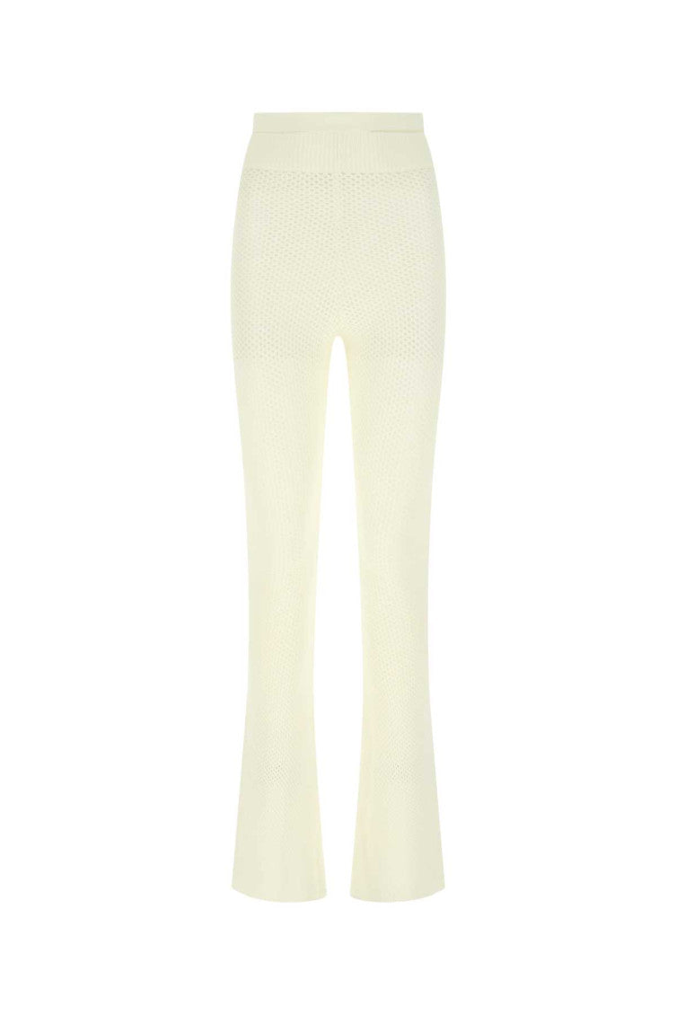 Ivory stretch viscose blend pant  1