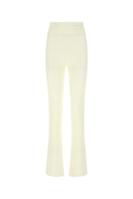 Ivory stretch viscose blend pant  1