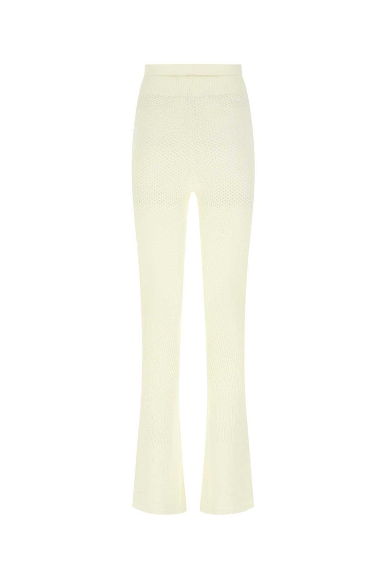 Ivory stretch viscose blend pant  2