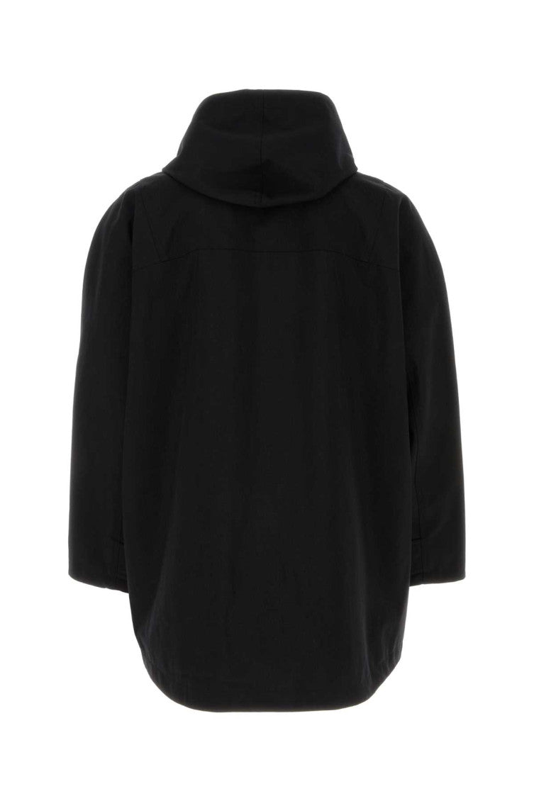 Black nylon windbreaker 2