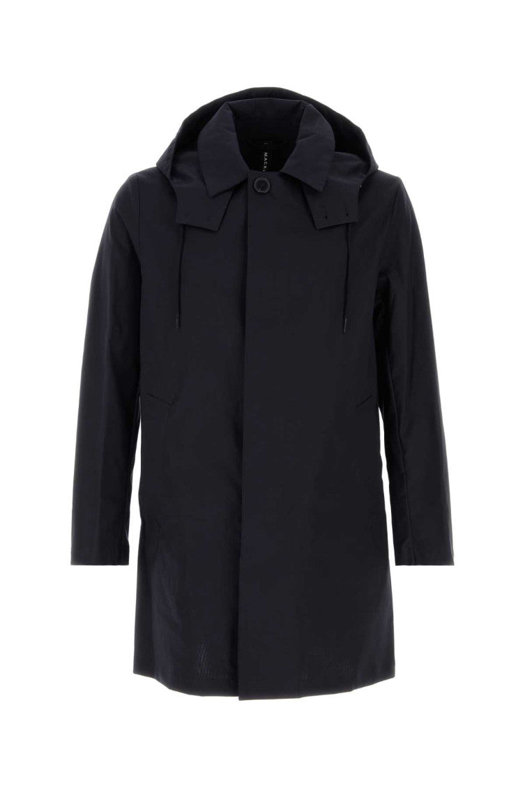 Navy Blue Cotton Cambridge Jacket 1