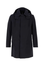 Navy Blue Cotton Cambridge Jacket 1