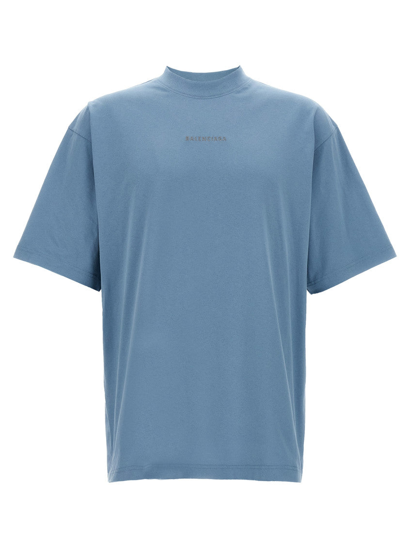 Blue Crewneck Logo T-Shirt 1