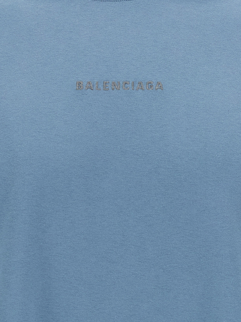 Blue Crewneck Logo T-Shirt 4