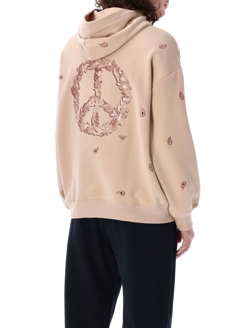 Pink Logo Cotton Hoodie 2