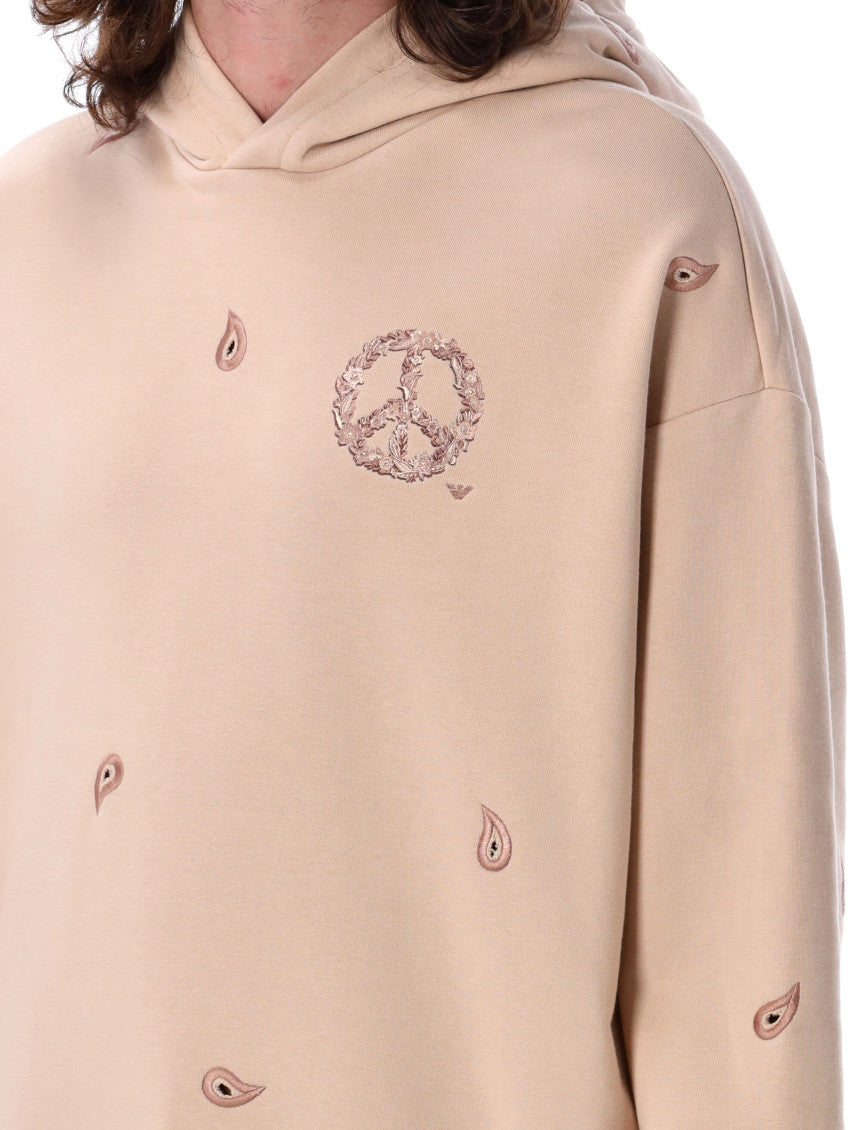Pink Logo Cotton Hoodie 3