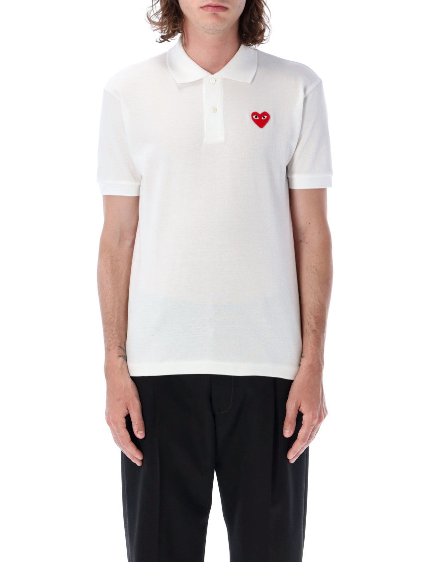 White Half-sleeved Polo 1