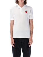 White Half-sleeved Polo 1