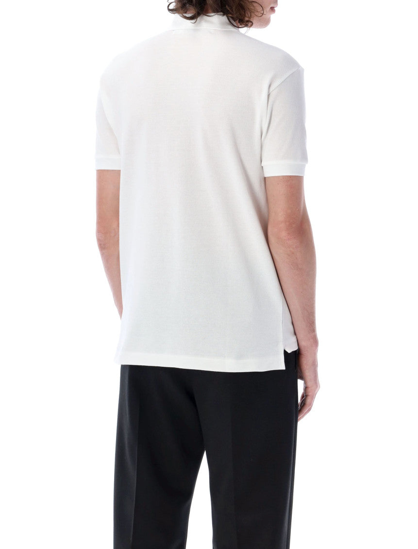 White Half-sleeved Polo 2