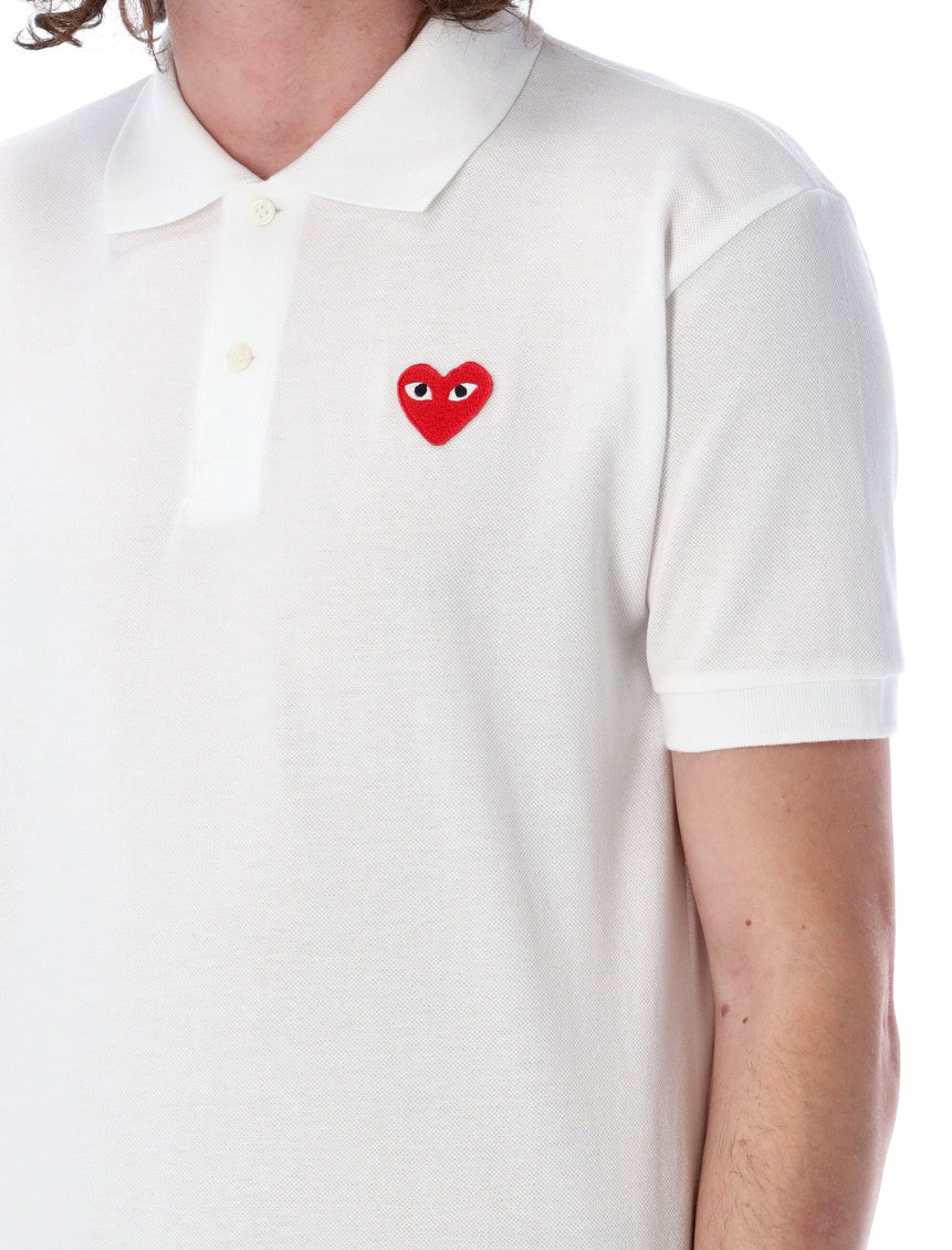 White Half-sleeved Polo 3