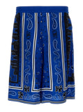 Blue Bandana Pattern Shorts 1