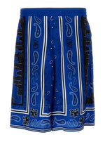 Blue Bandana Pattern Shorts 1