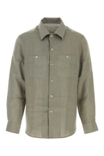 Olive Green Solid Shirt 1