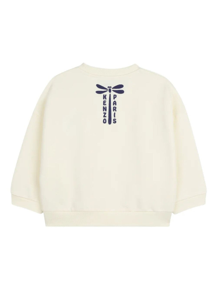 Girls Cream Graphic Sweatshirt 2