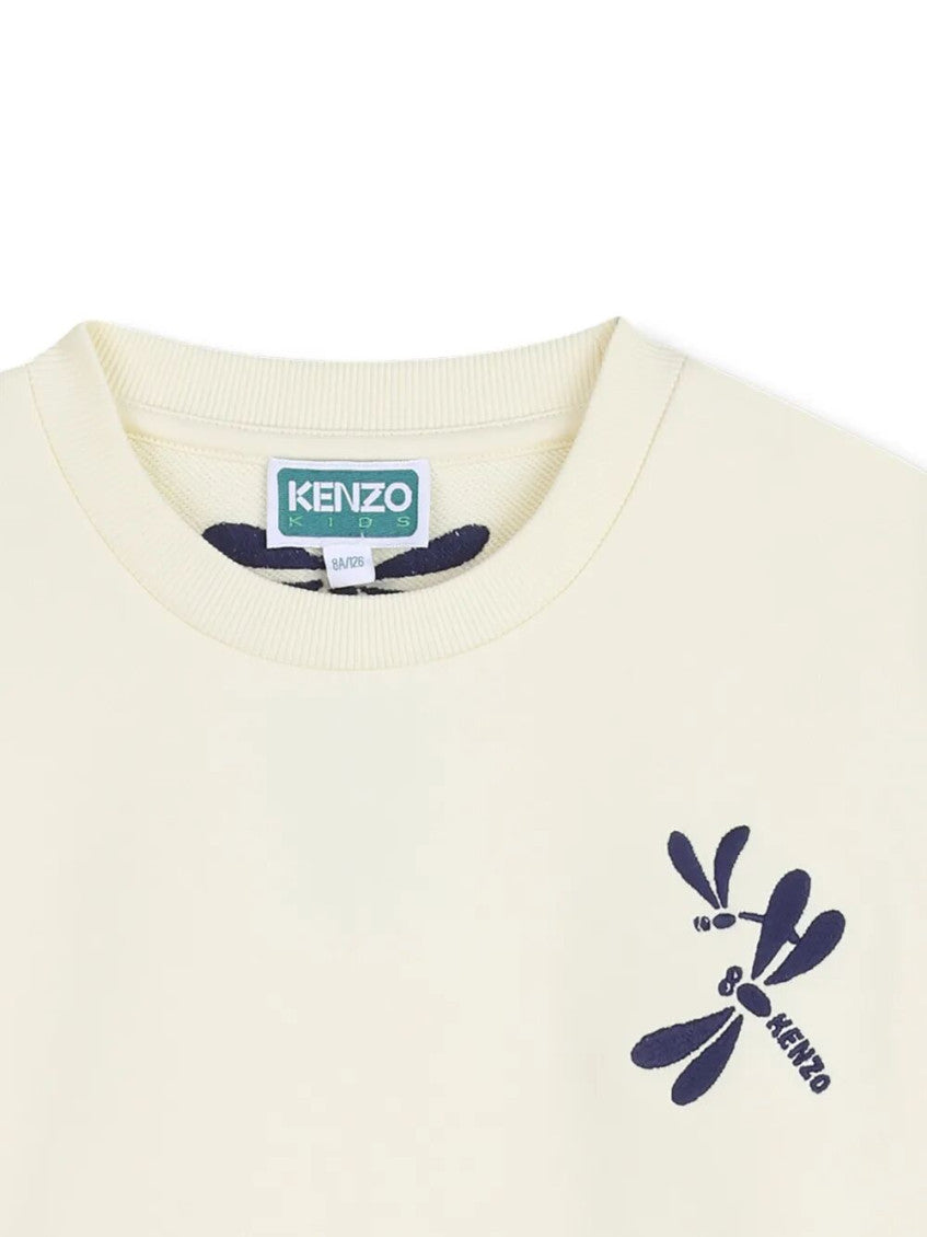 Girls Cream Graphic Sweatshirt 3