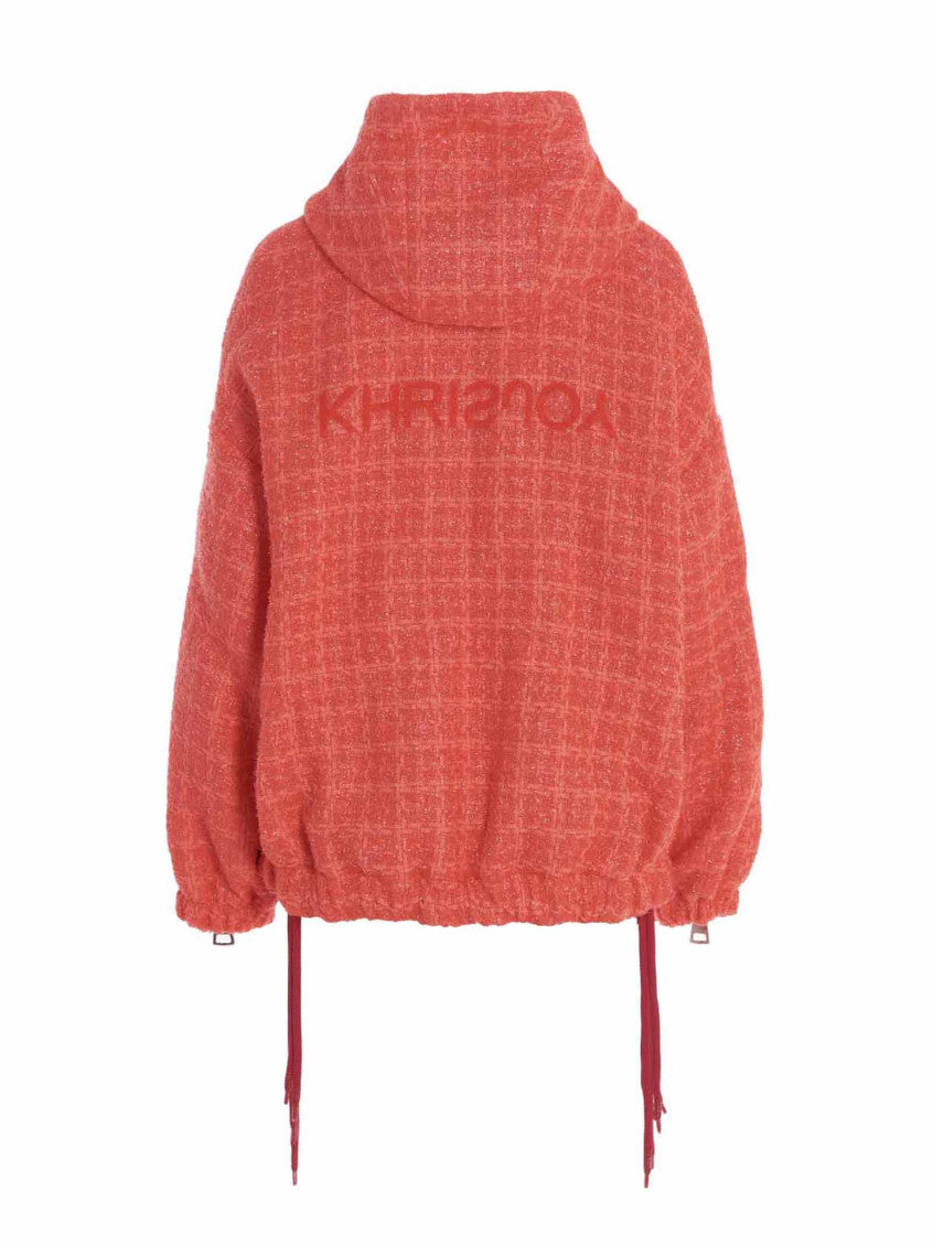 Orange Textured Hood Jacket 2