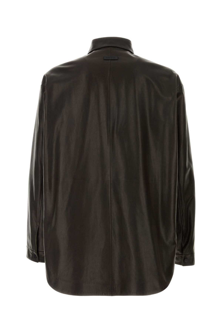 Dark Brown Solid Shirt 2