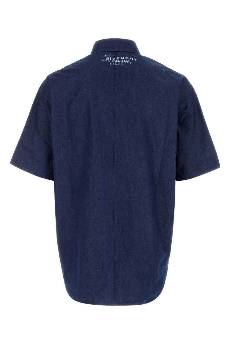 Navy Blue Solid Shirt 2