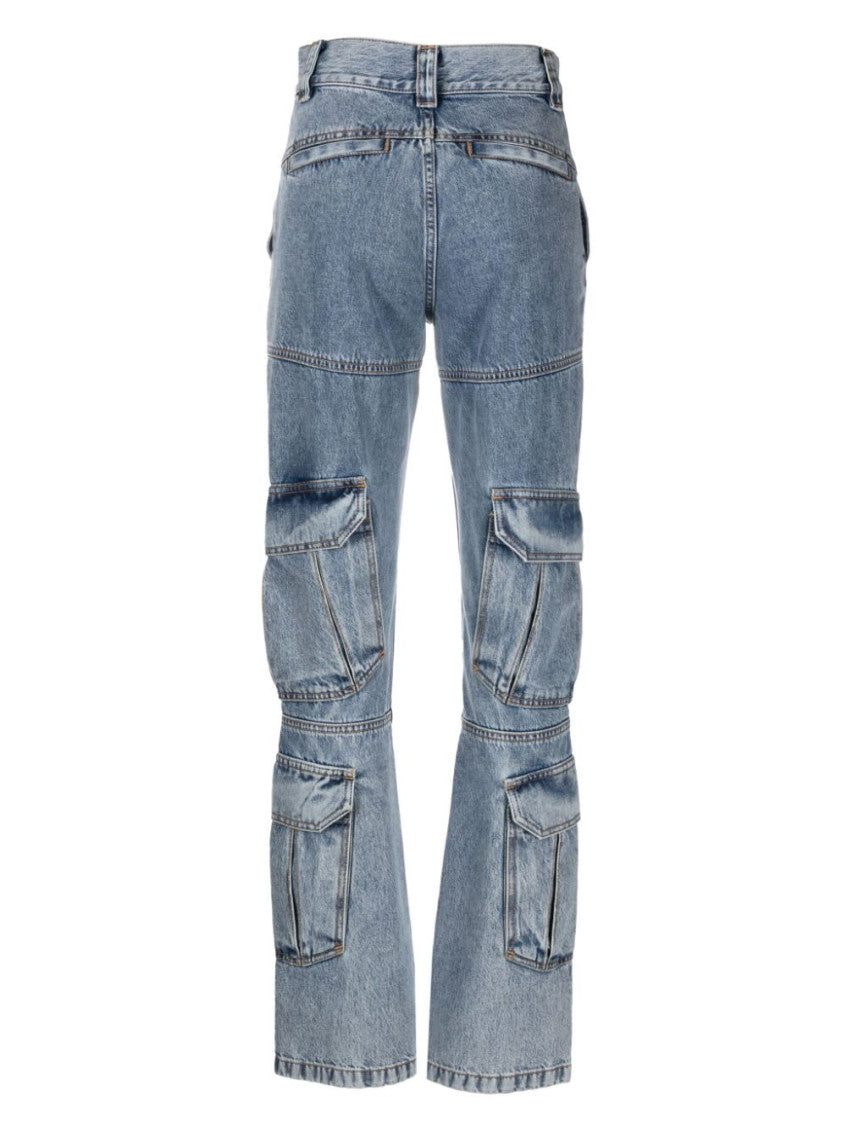 Blue Straight High Rise Jean 2