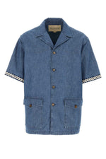 Denim Blue Solid Shirt 1
