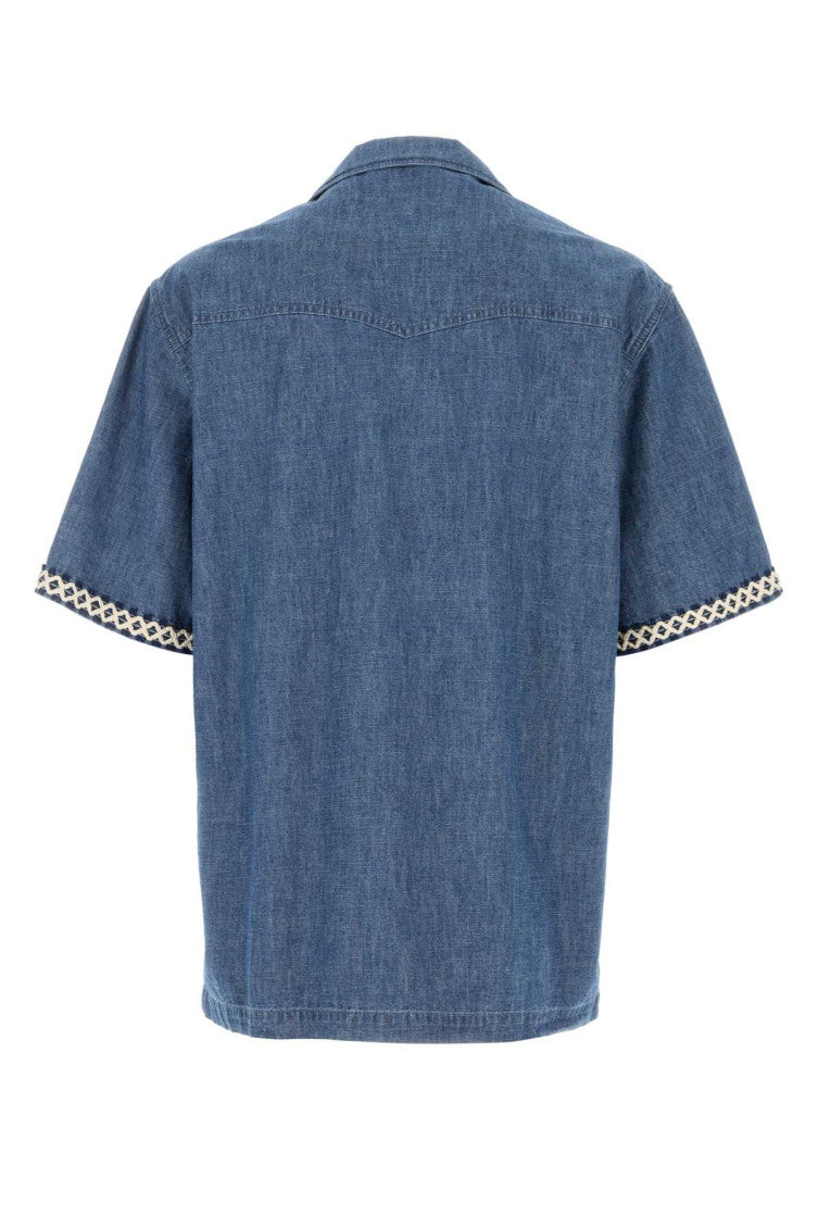 Denim Blue Solid Shirt 2