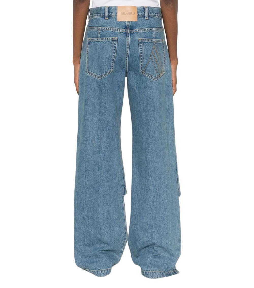 Blue Straight High Rise Jean 2